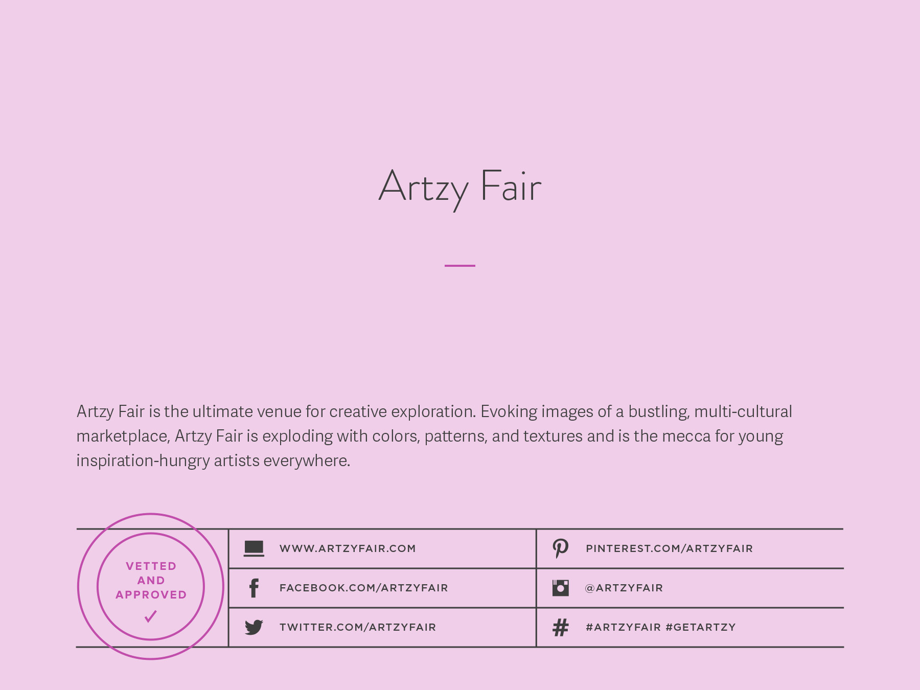 Artzy Fair company naming process