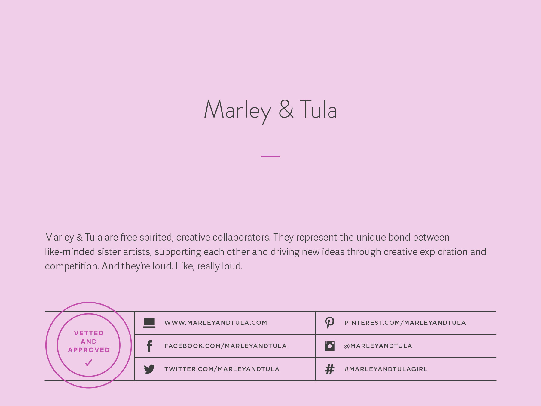 Marley and Tula company naming process