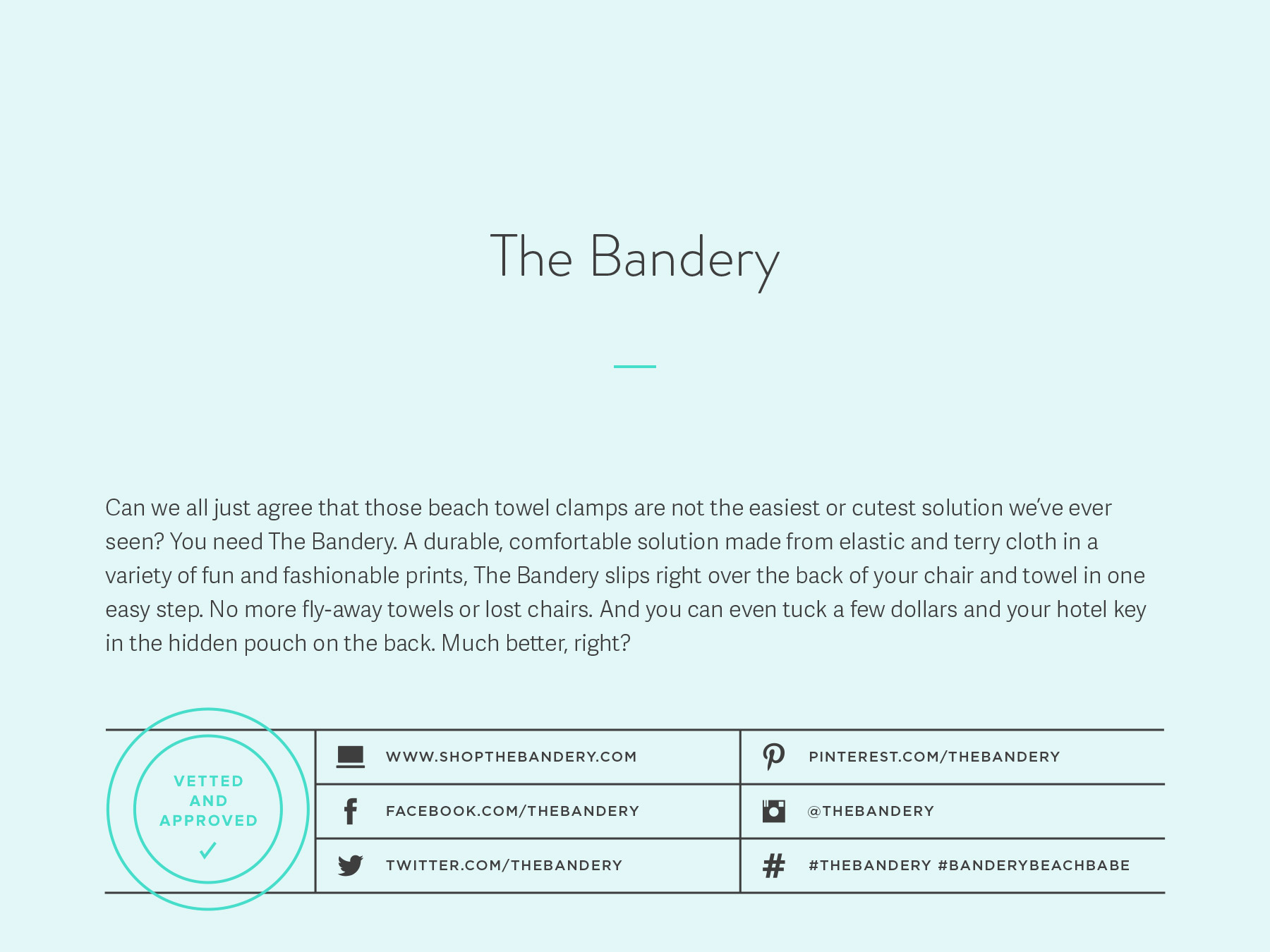 The Bandery company naming process