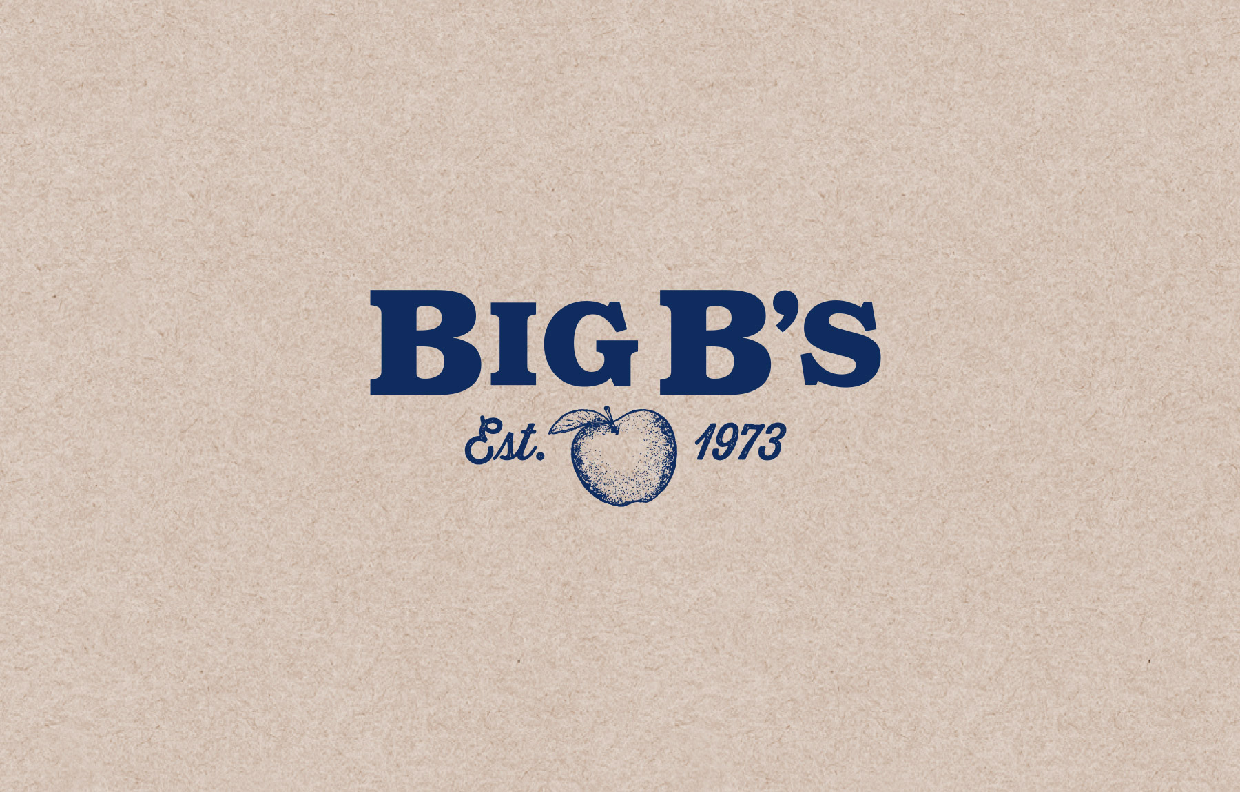 Time-honored logo design for Big B's Juice