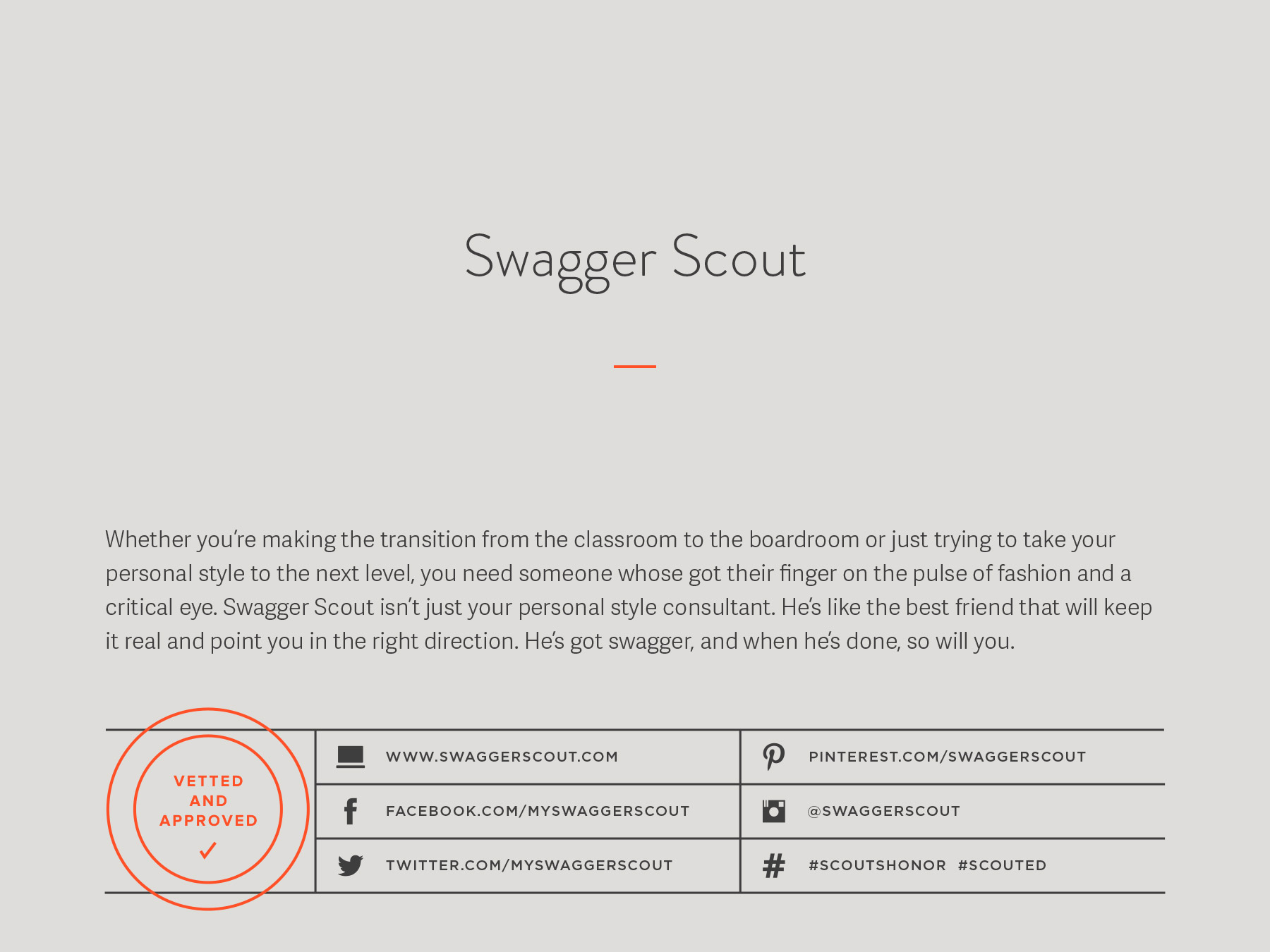 Swagger Scout company naming process