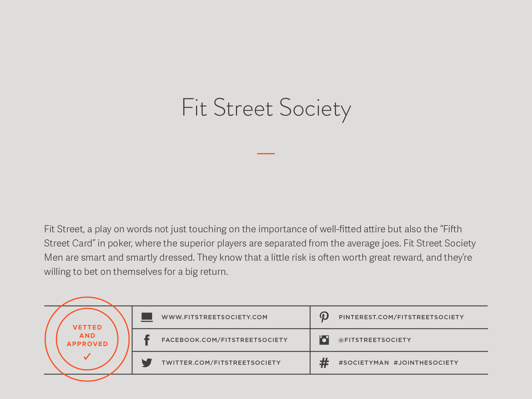 Fit Street Society company naming process