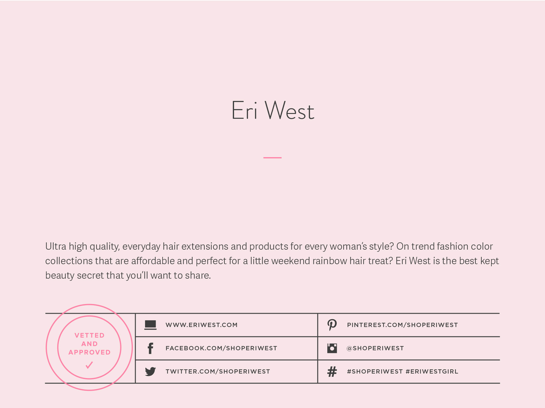 Eri West company naming process