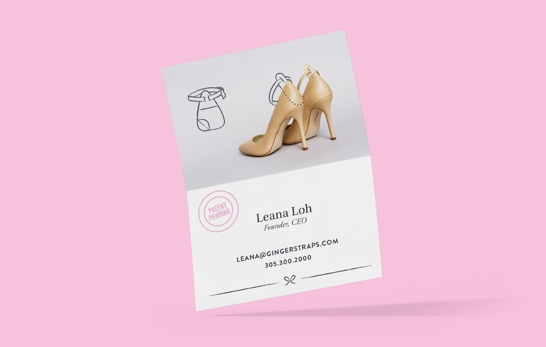 Business card for trendy fashion brand