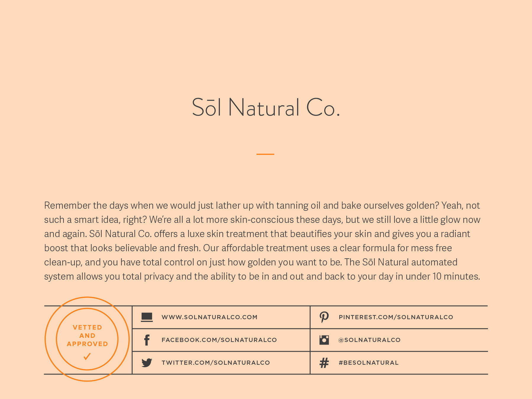 Sol Natural Co. company naming process