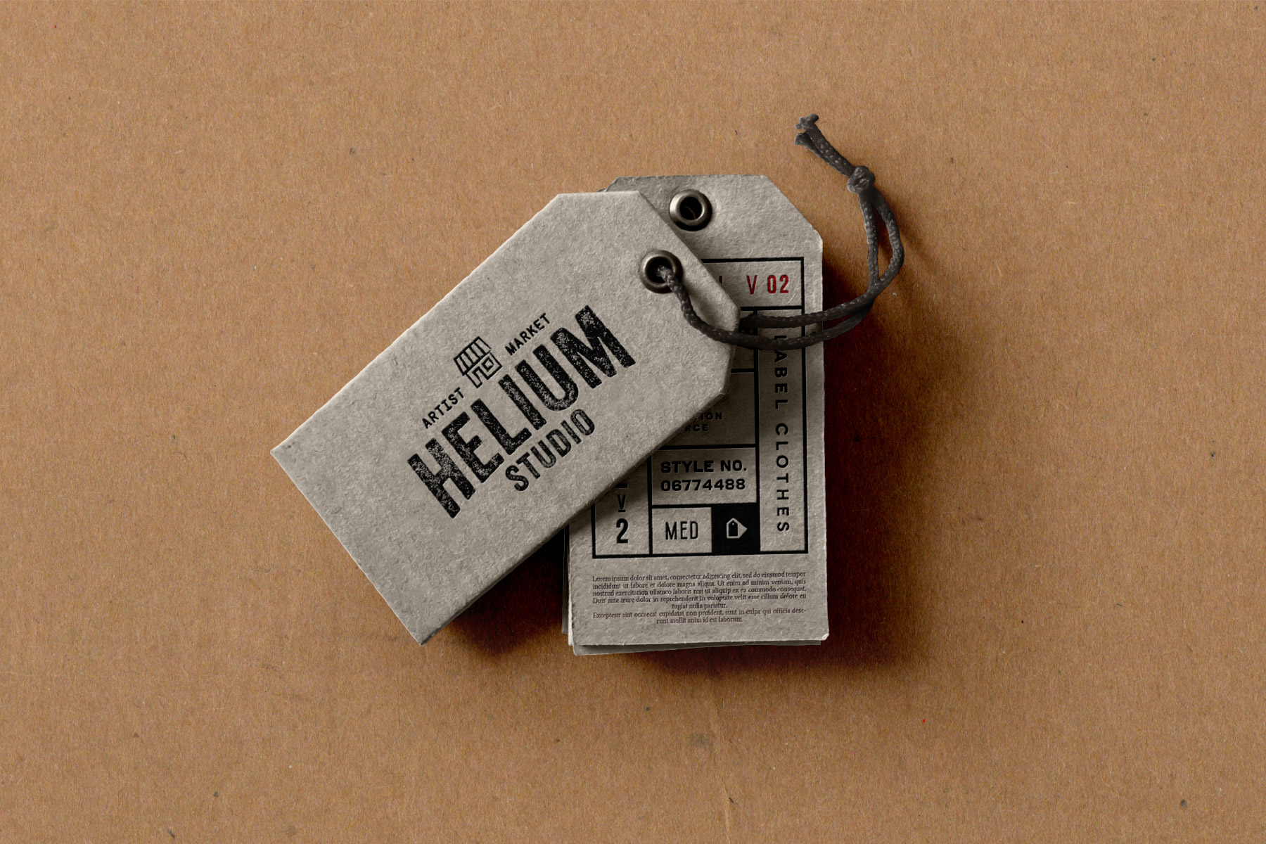 Helium Studio handtag labels