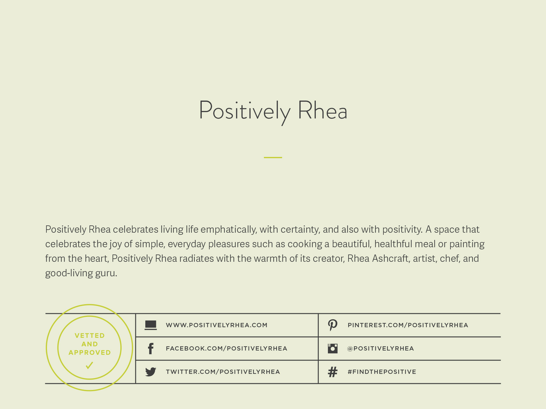 Positively Rhea company naming process