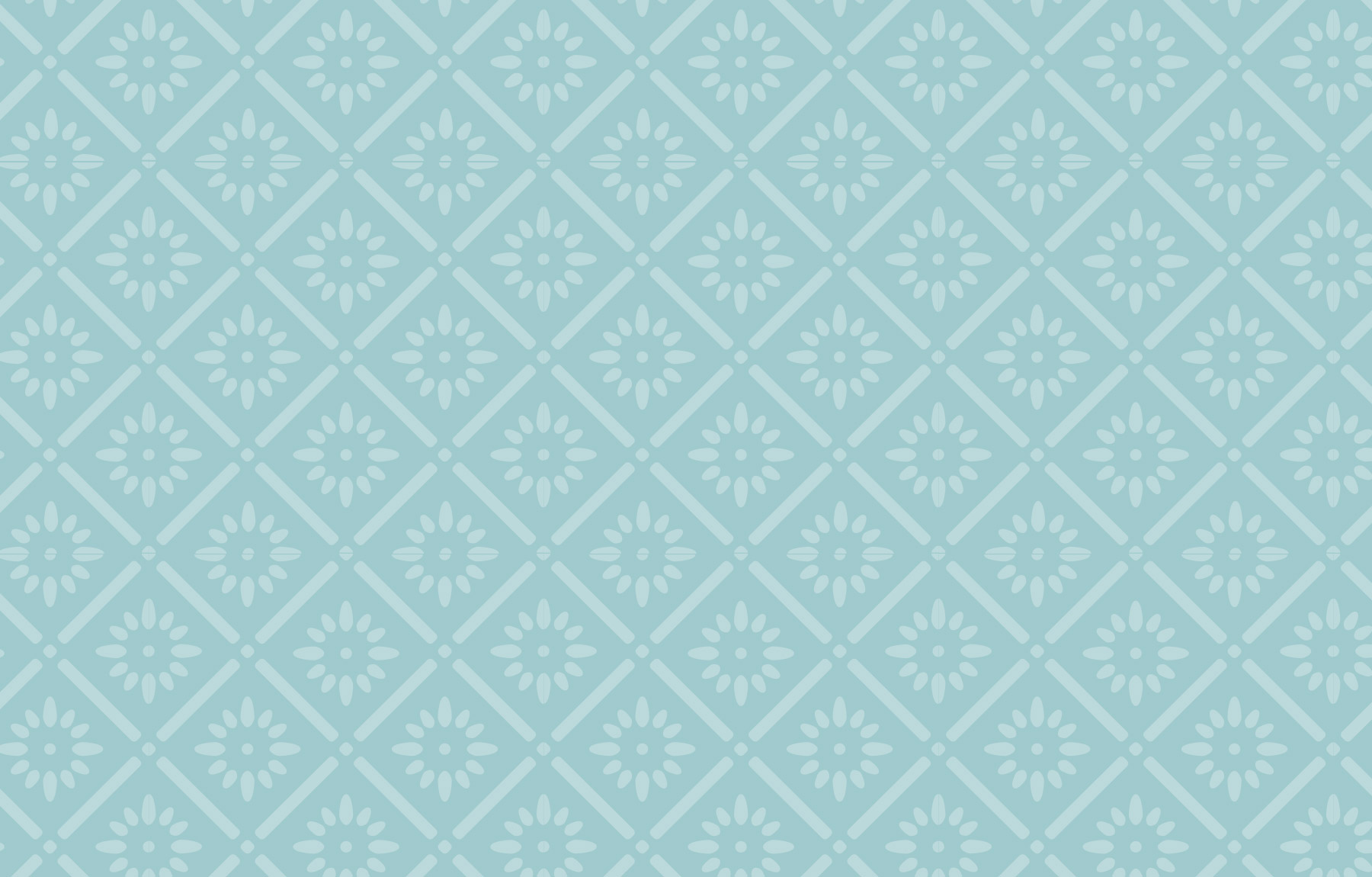 Blue floral tile pattern