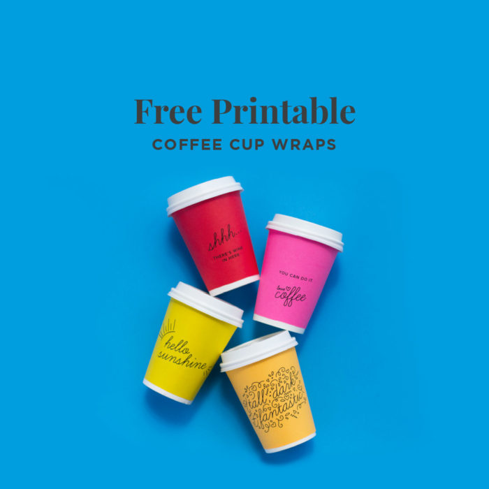 Small Business Freebies | Printable Coffee Cup Wraps