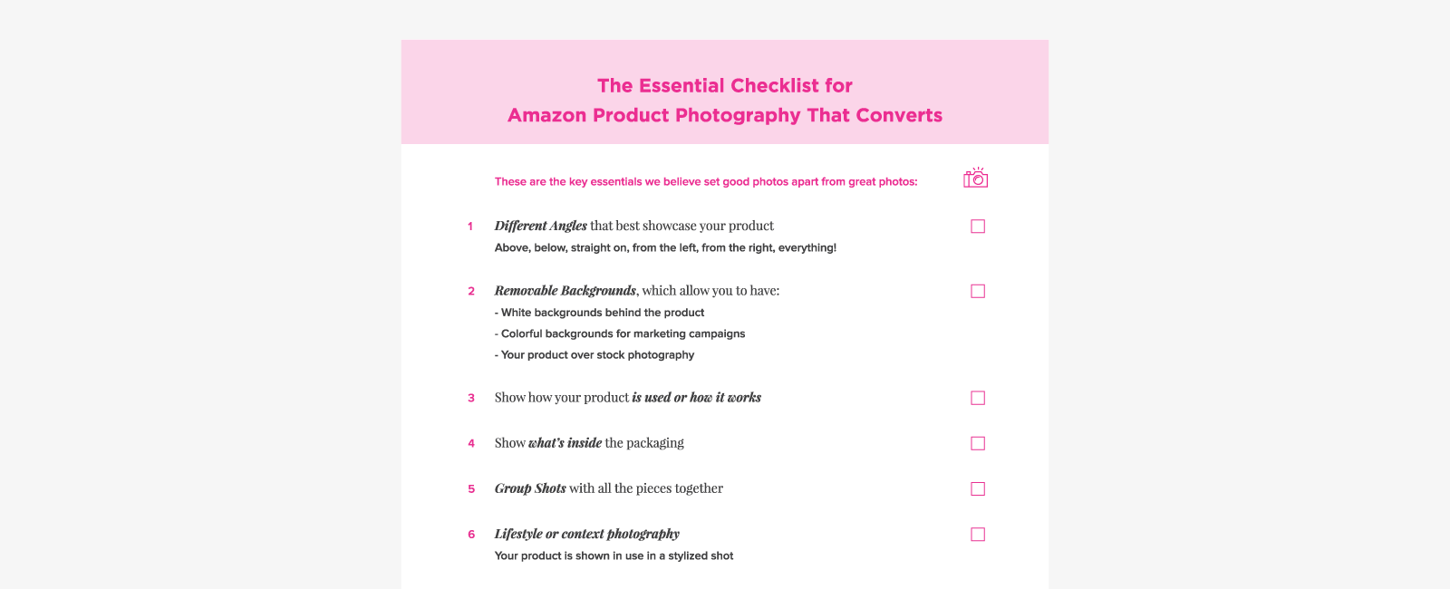 The Essential Checklist for Amazon Product Photography that Converts by Fuze Branding