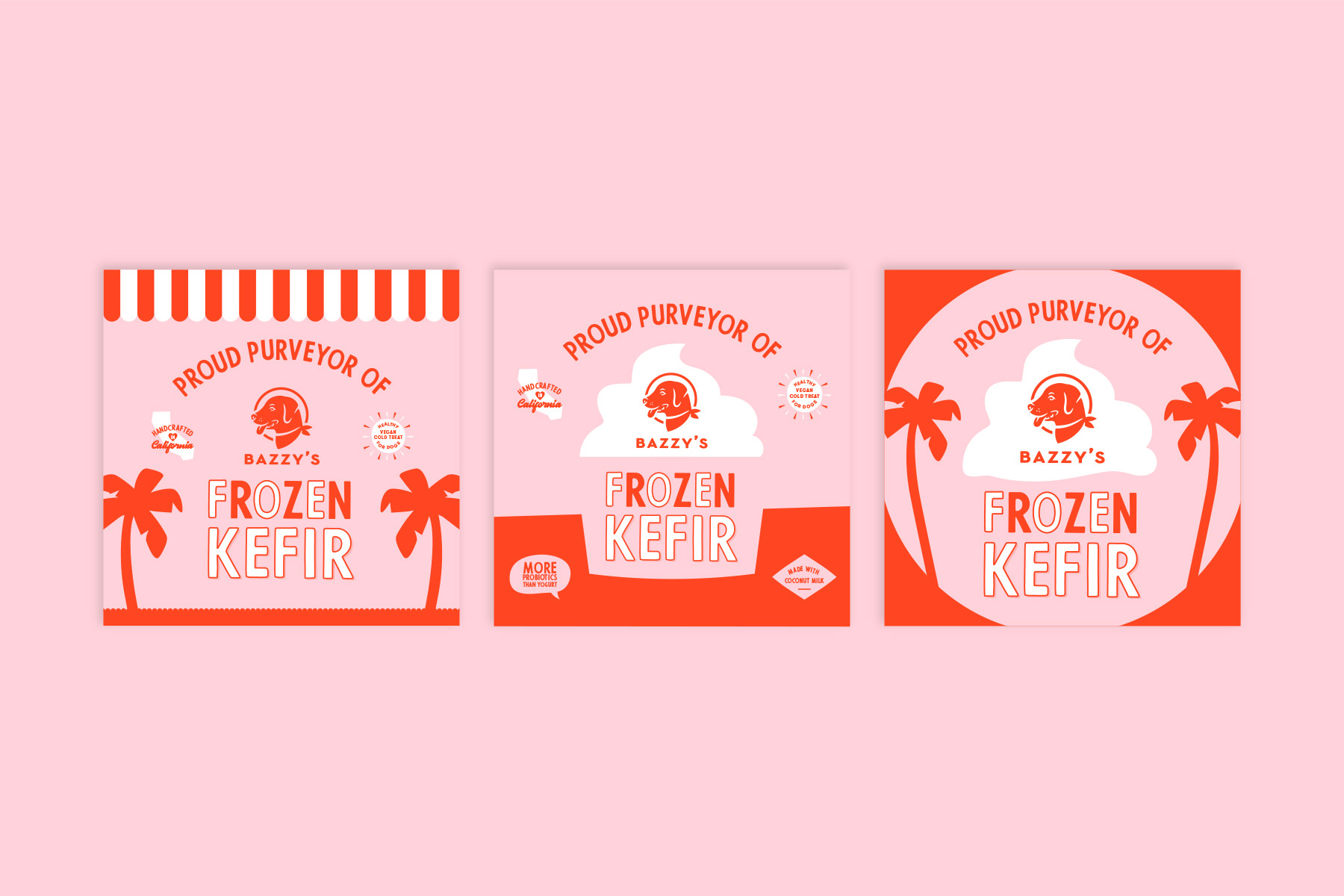 promotional stickers for dog kefir