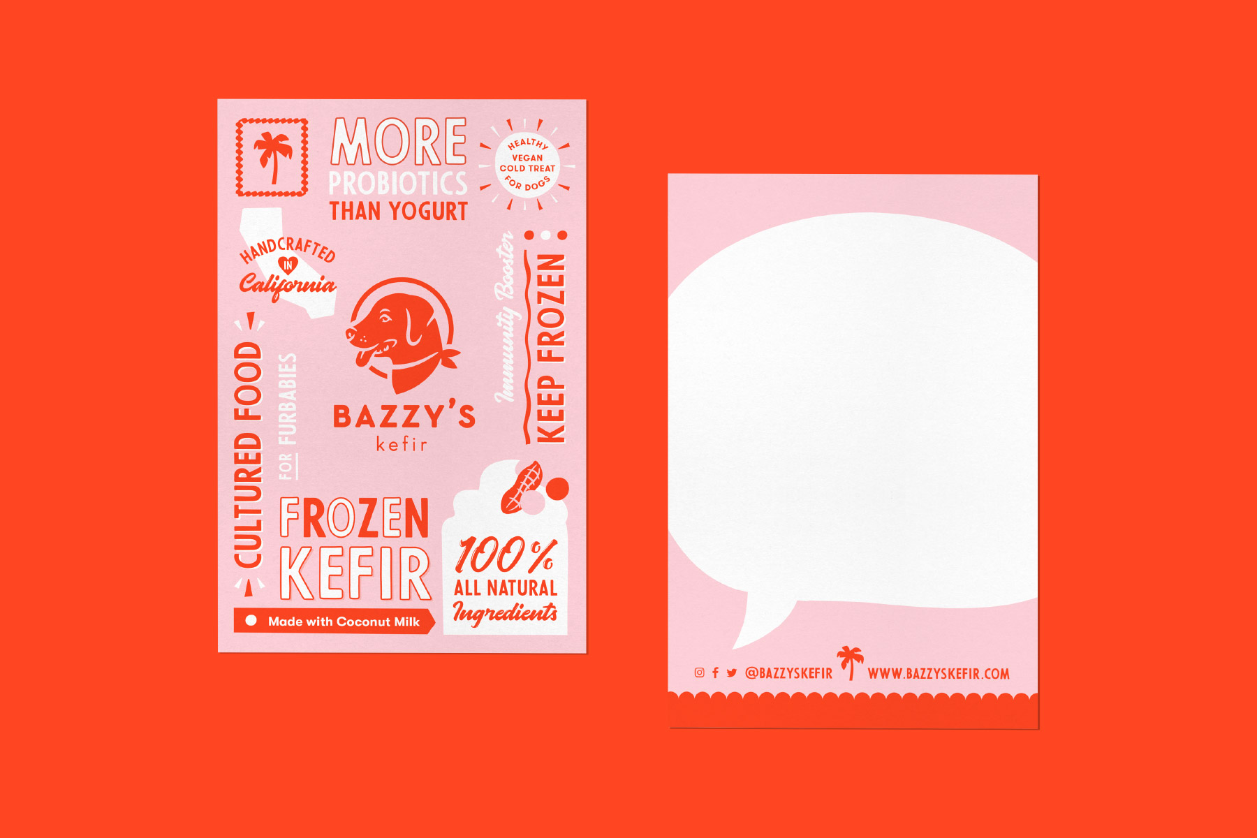 Memo card using a variety of fun fonts