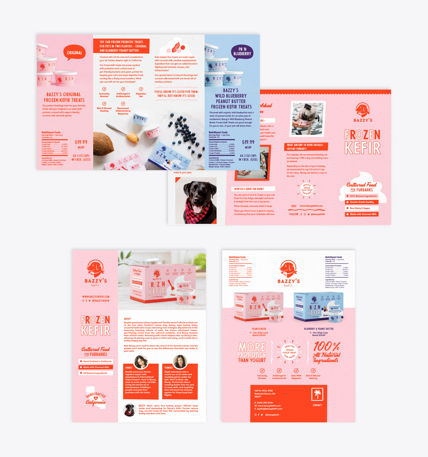 marketing materials for pet food brand