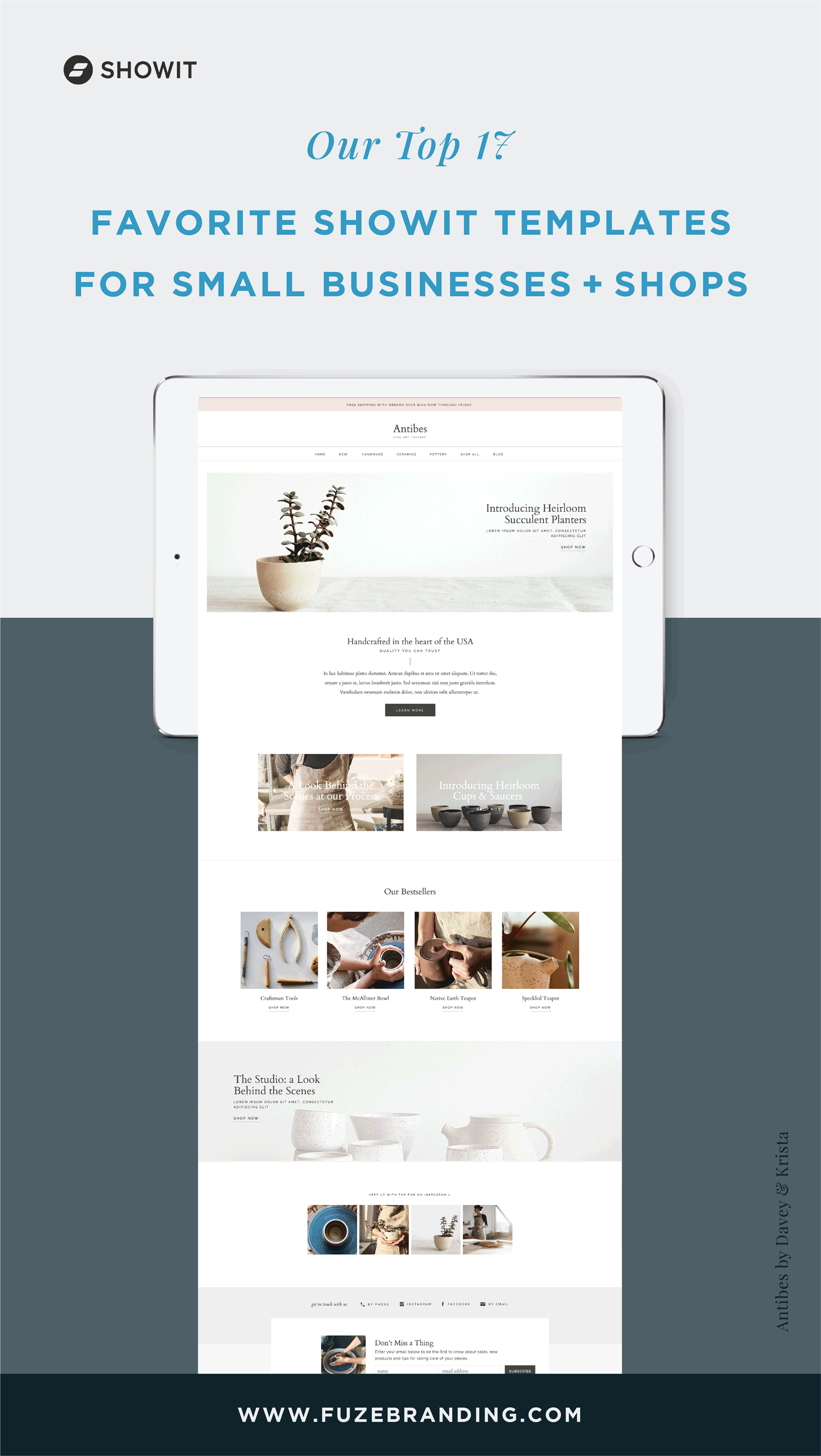 Fuze Branding - Our Top 20 Favorite ShowIt Templates for Small Businesses +  Shops